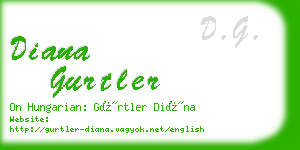 diana gurtler business card